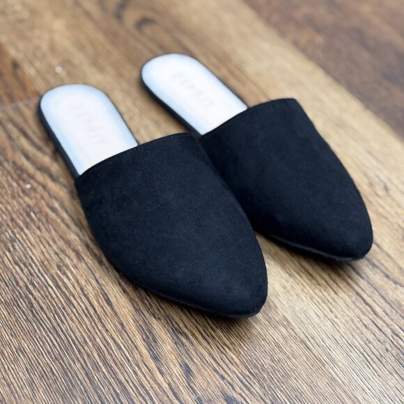 NIB Women's ESPRIT "Serendipity" Pointy Slide Flats Black- Size 8 - Picture 5 of 11